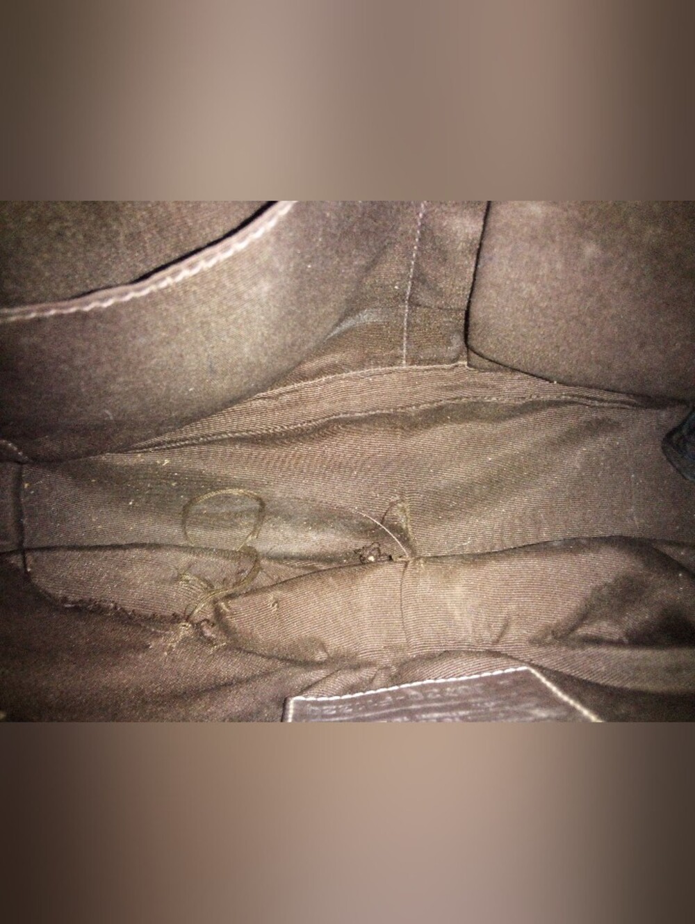 Coach Brown Signature Canvas Tote with Dark Brown Leather Trim - Picture 10 of 16